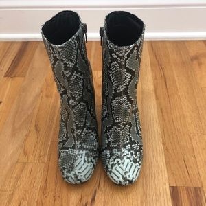 SNAKE PRINT BOOTIES